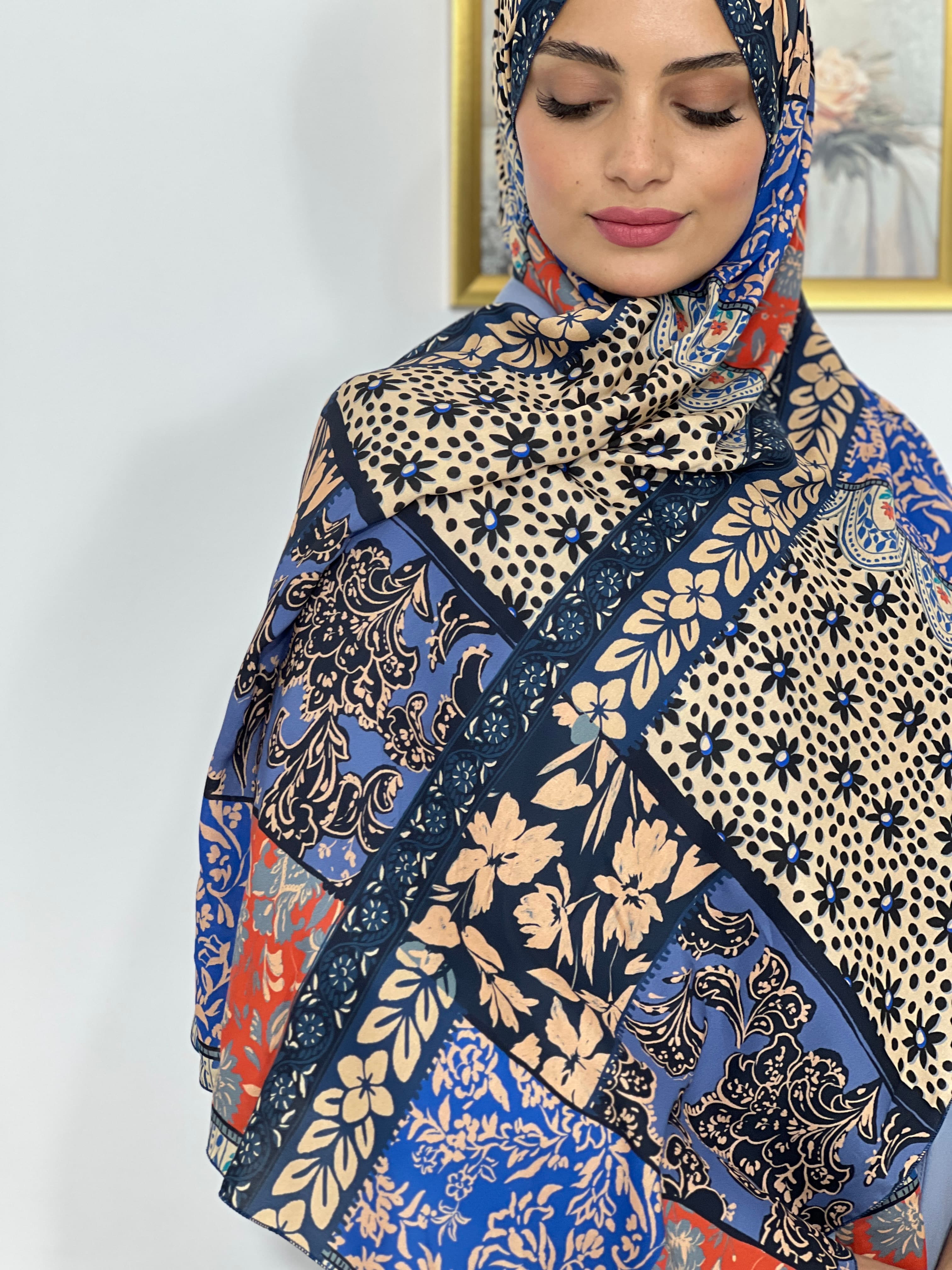 Allurina scarf - "Bohemian Patchwork"