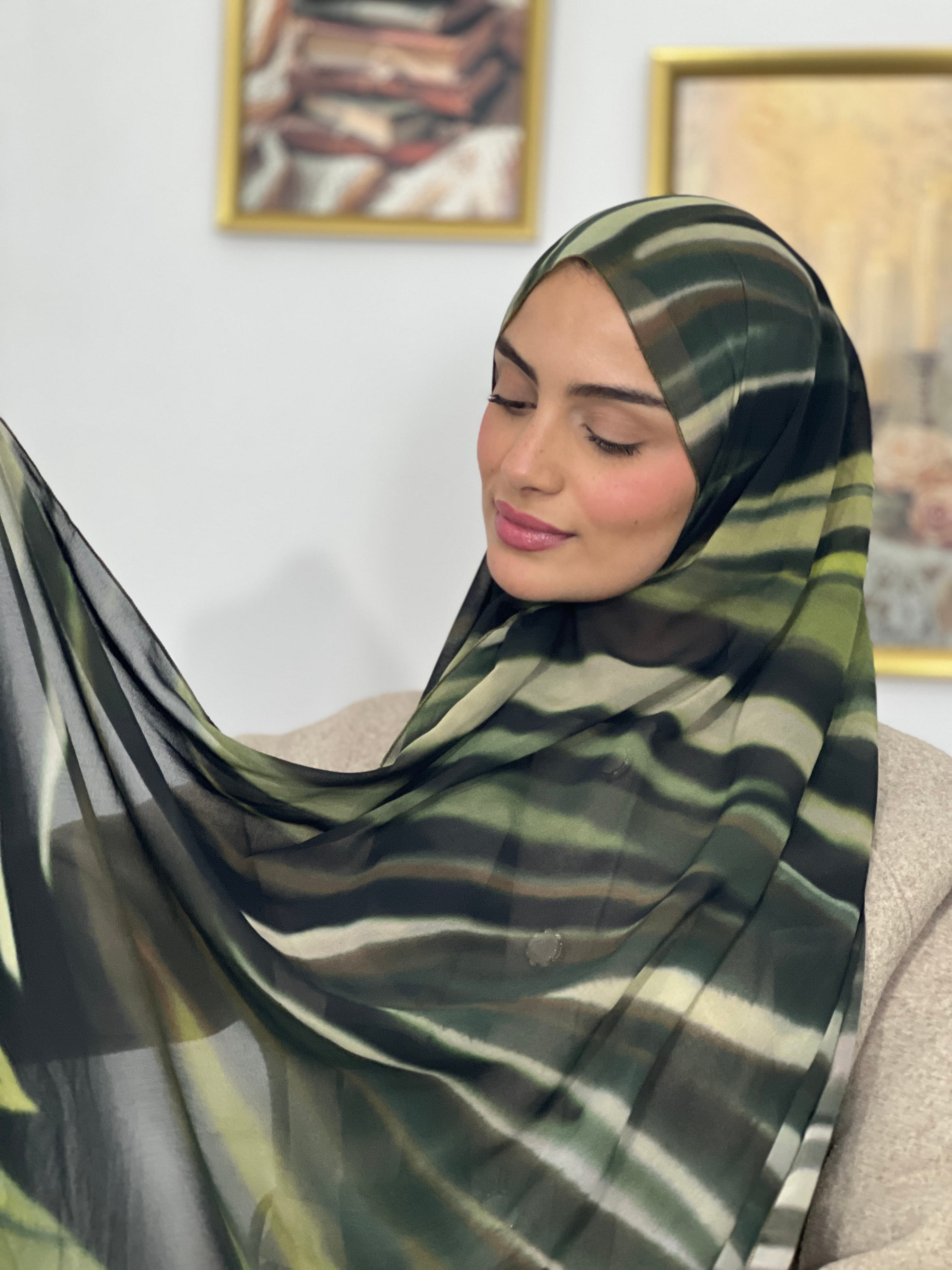Allurina scarf - "Jungle Shadow"