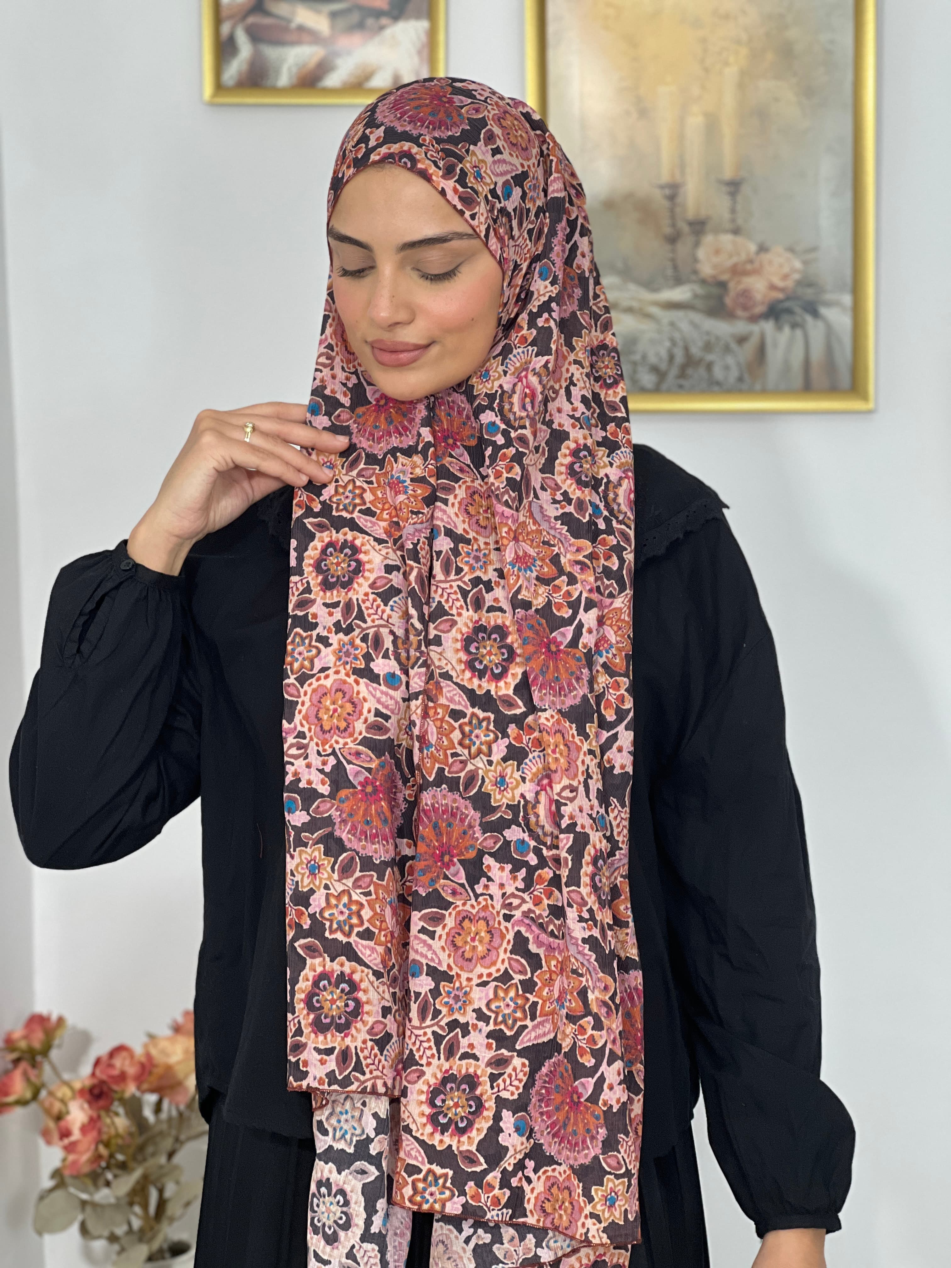 Allurina scarf - "Mystic Floral"