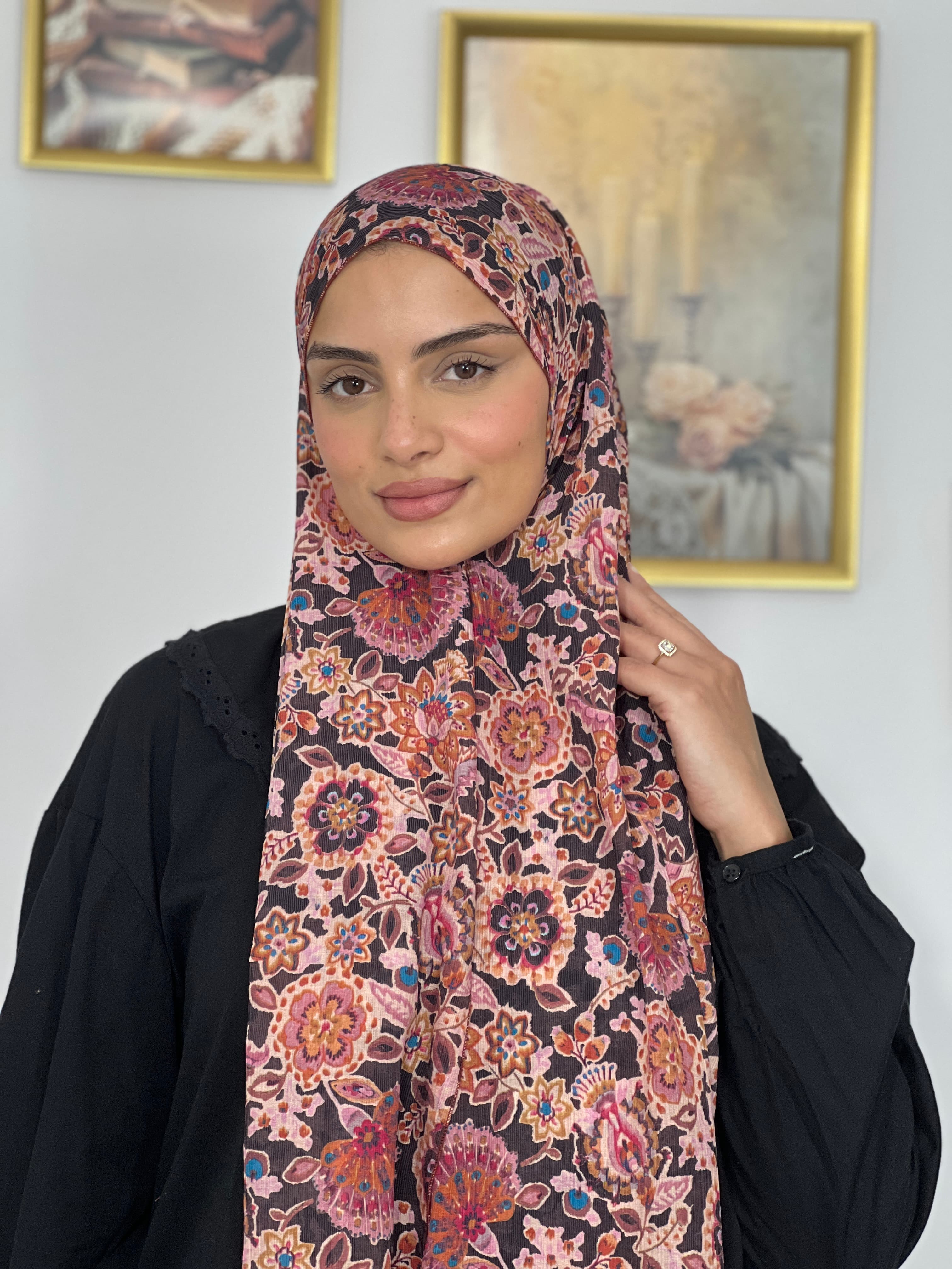 Allurina scarf - "Mystic Floral"