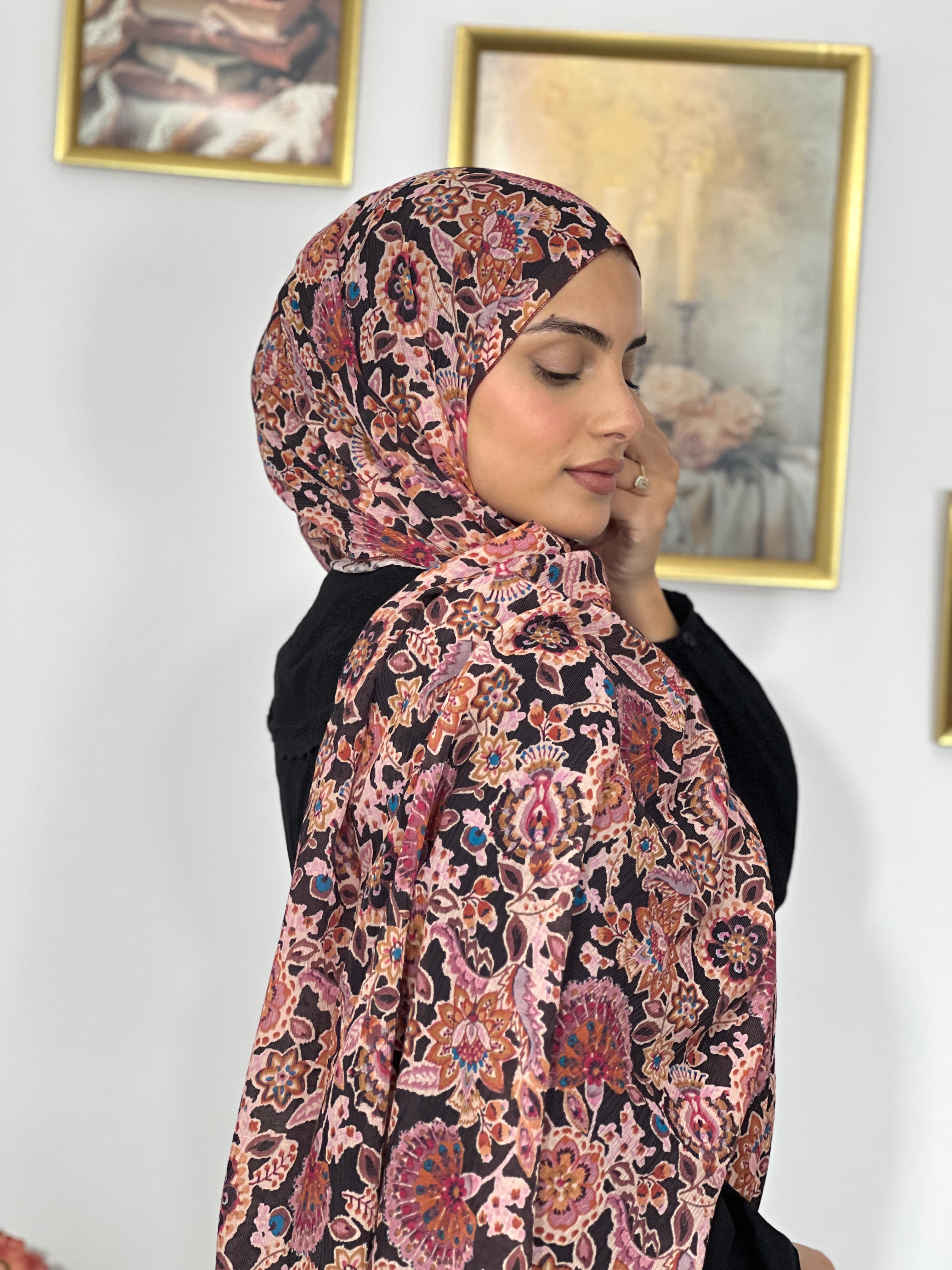 Allurina scarf - "Mystic Floral"