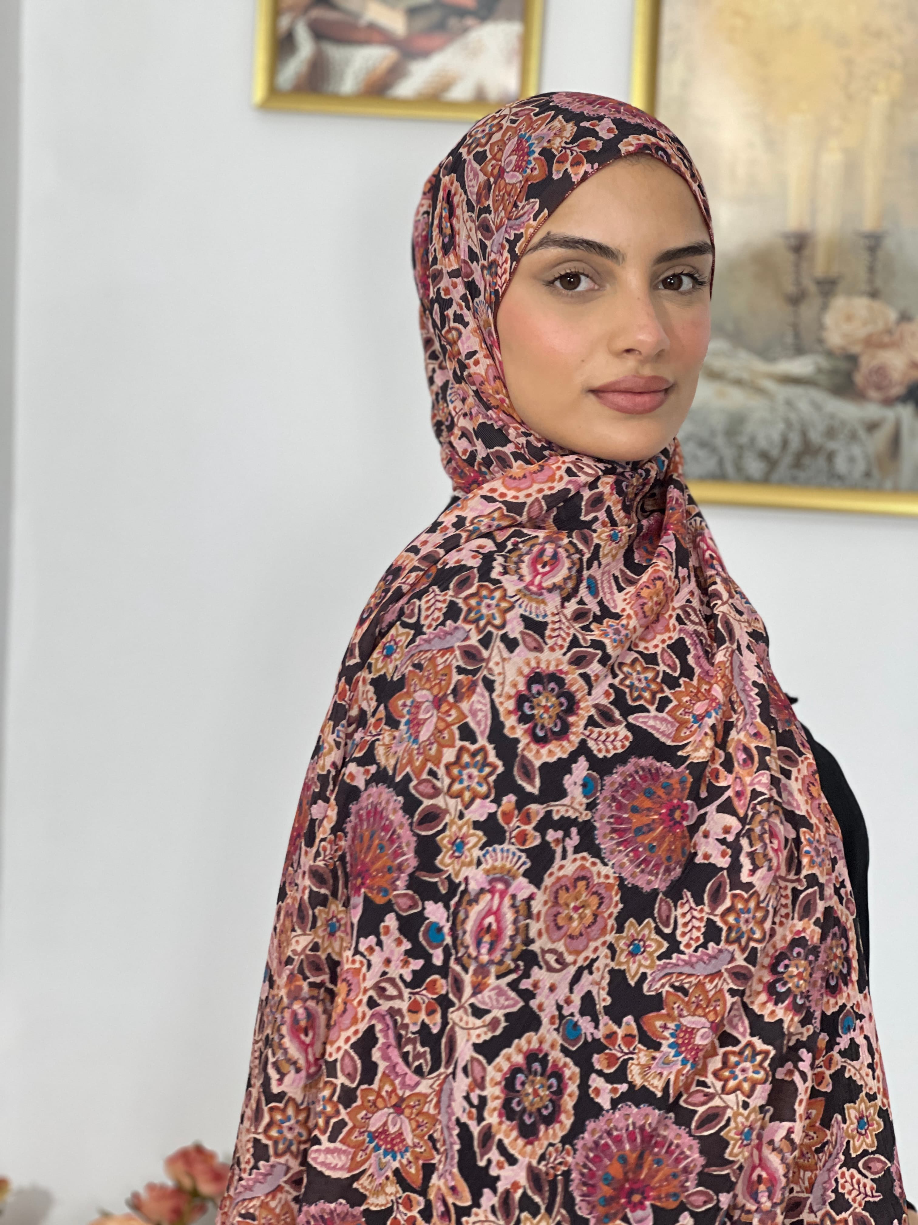 Allurina scarf - "Mystic Floral"