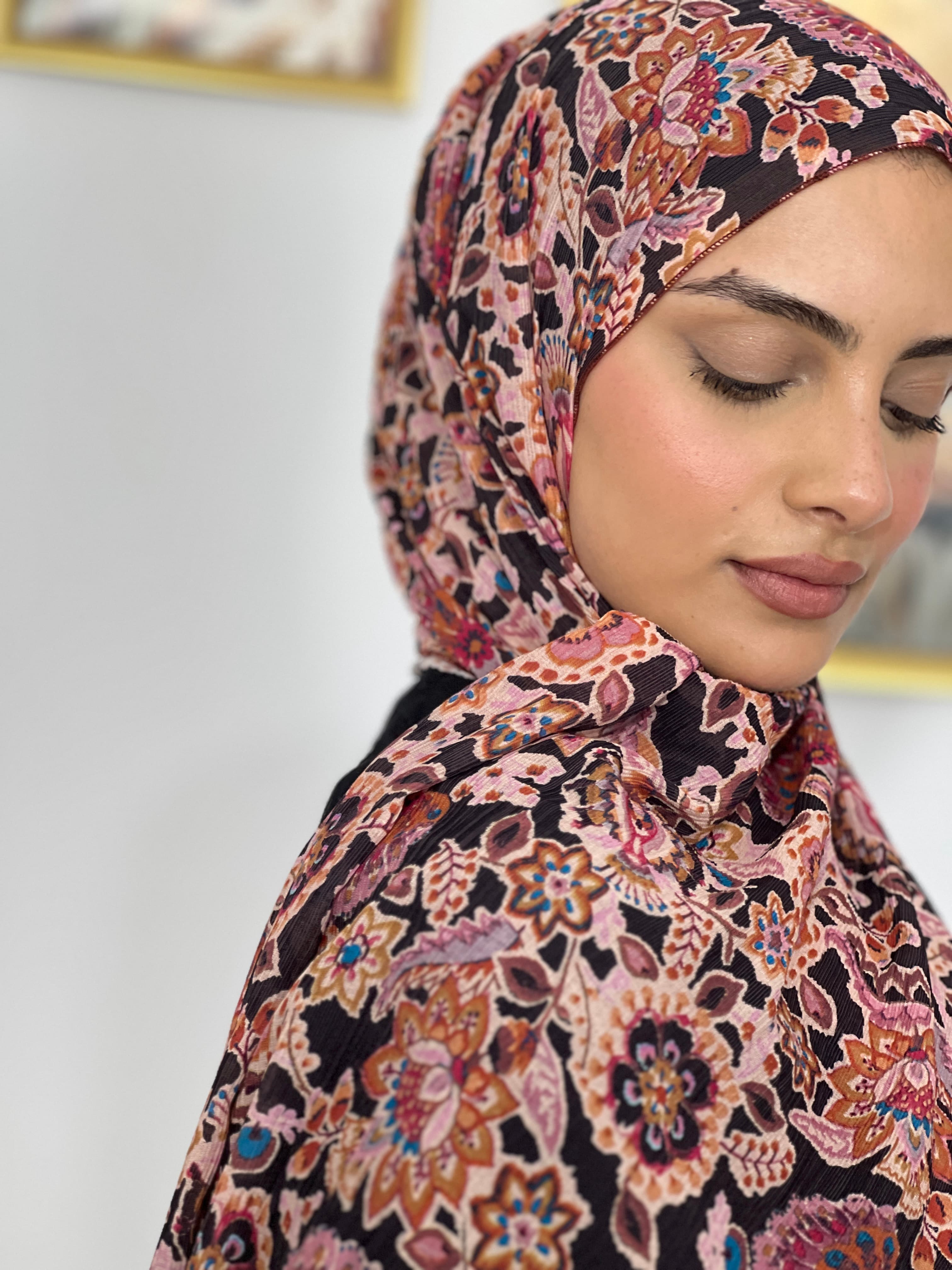 Allurina scarf - "Mystic Floral"
