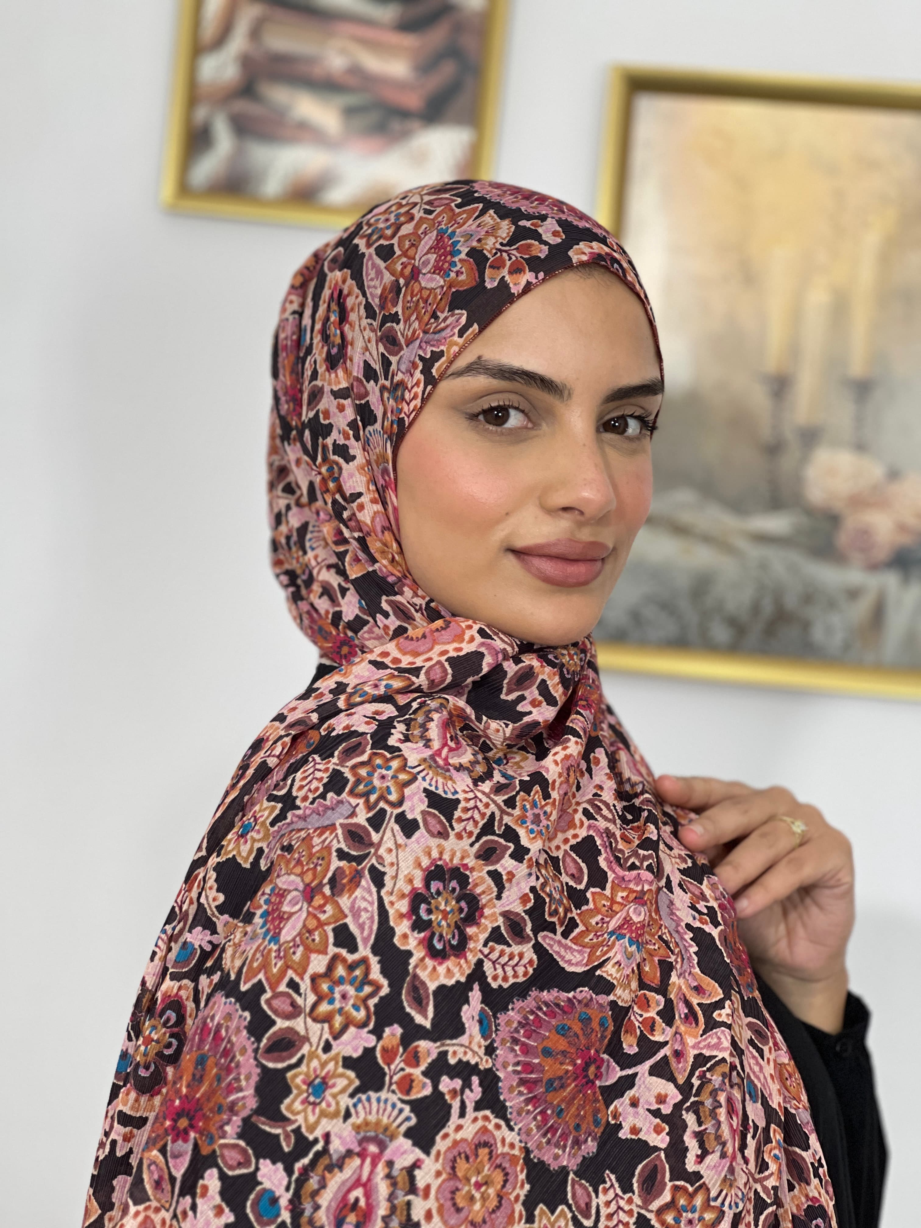 Allurina scarf - "Mystic Floral"