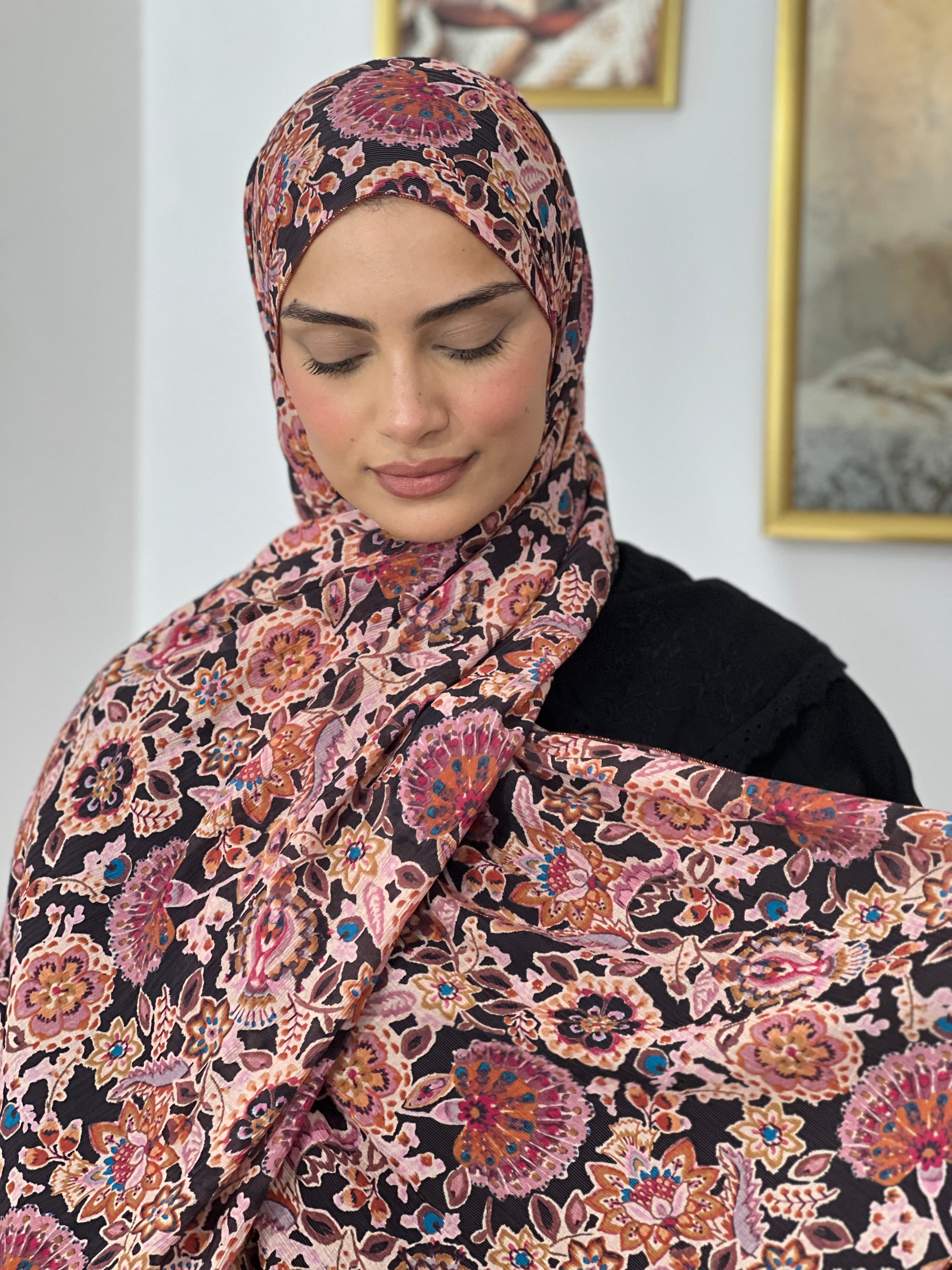 Allurina scarf - "Mystic Floral"
