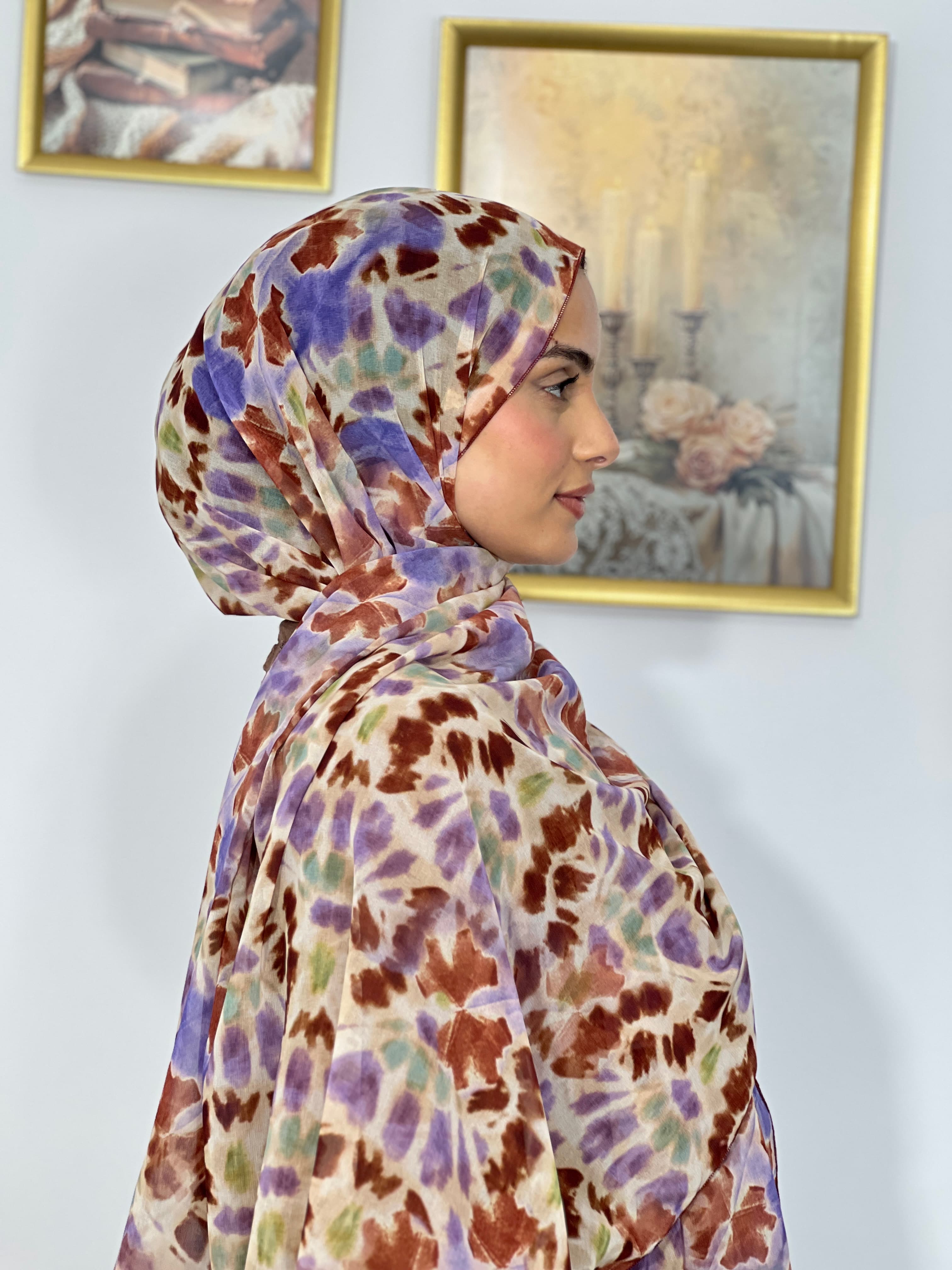 Allurina scarf - "Lilac Tie-Dye"