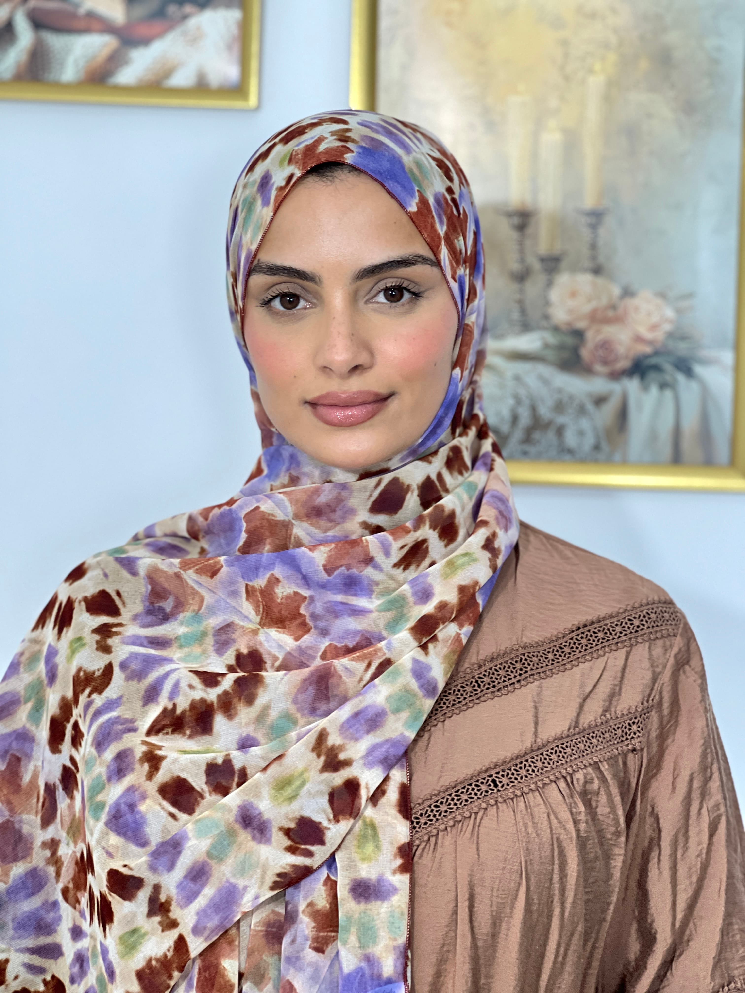 Allurina scarf - "Lilac Tie-Dye"